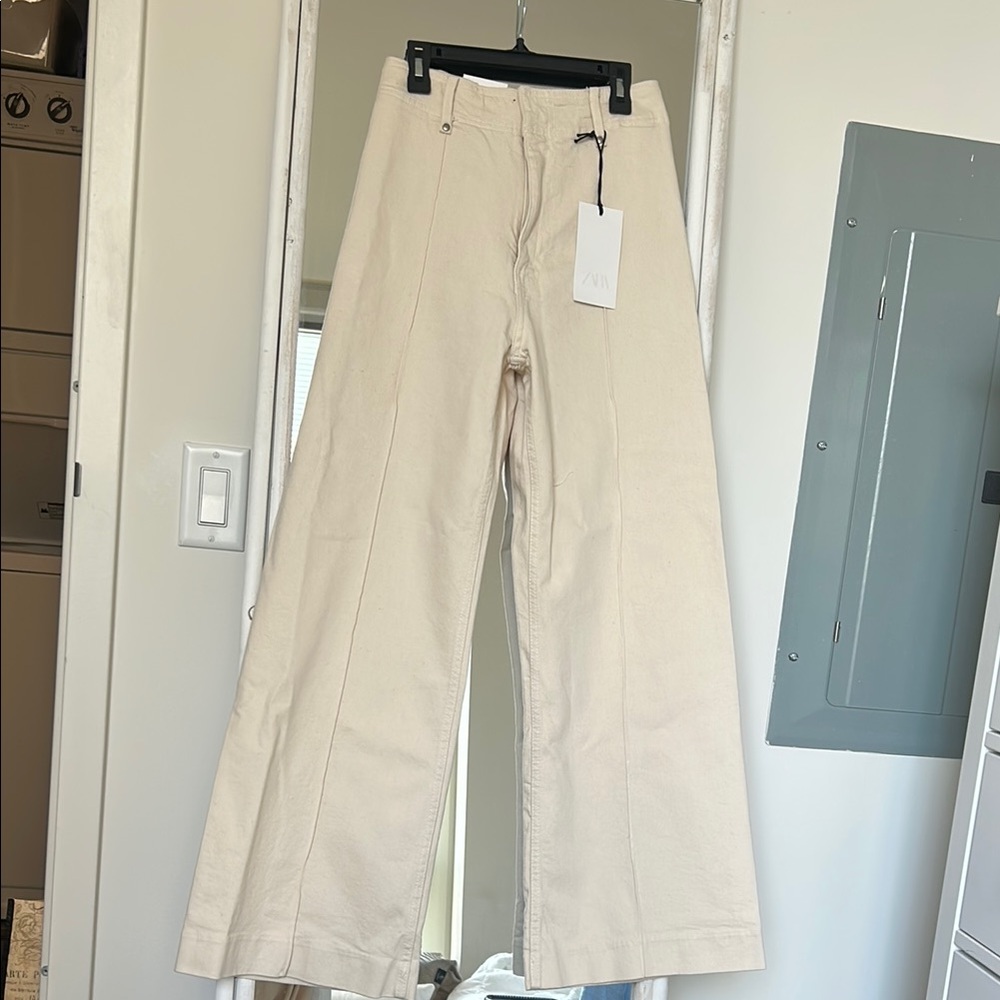 NWT Zara ZW Tailored Wide-Leg Pants